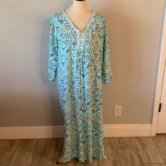 [Stan Herman] Colorful Sleepwear Gown/Robe - Size Small - Picture 1 of 6